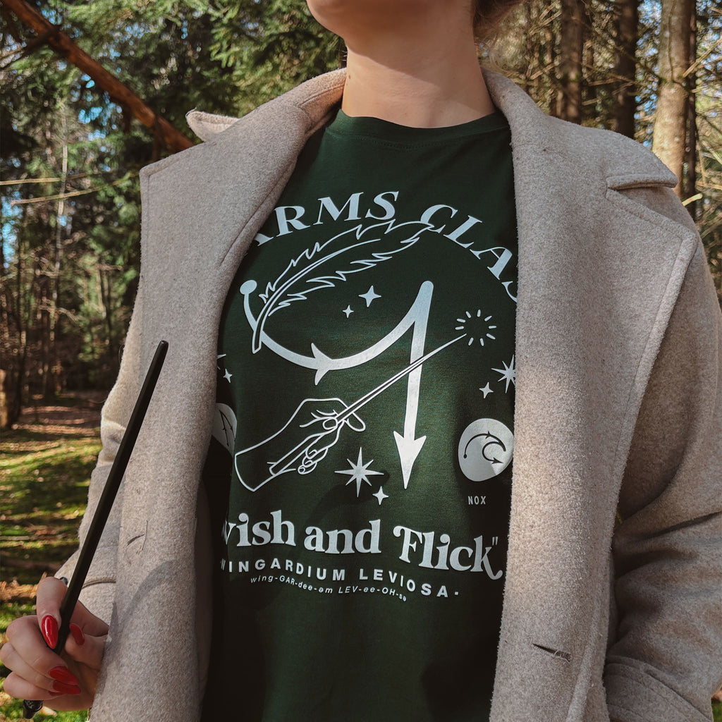 Immagine del prodotto T-shirt Arti Magiche Hogwarts verde - Harry Potter