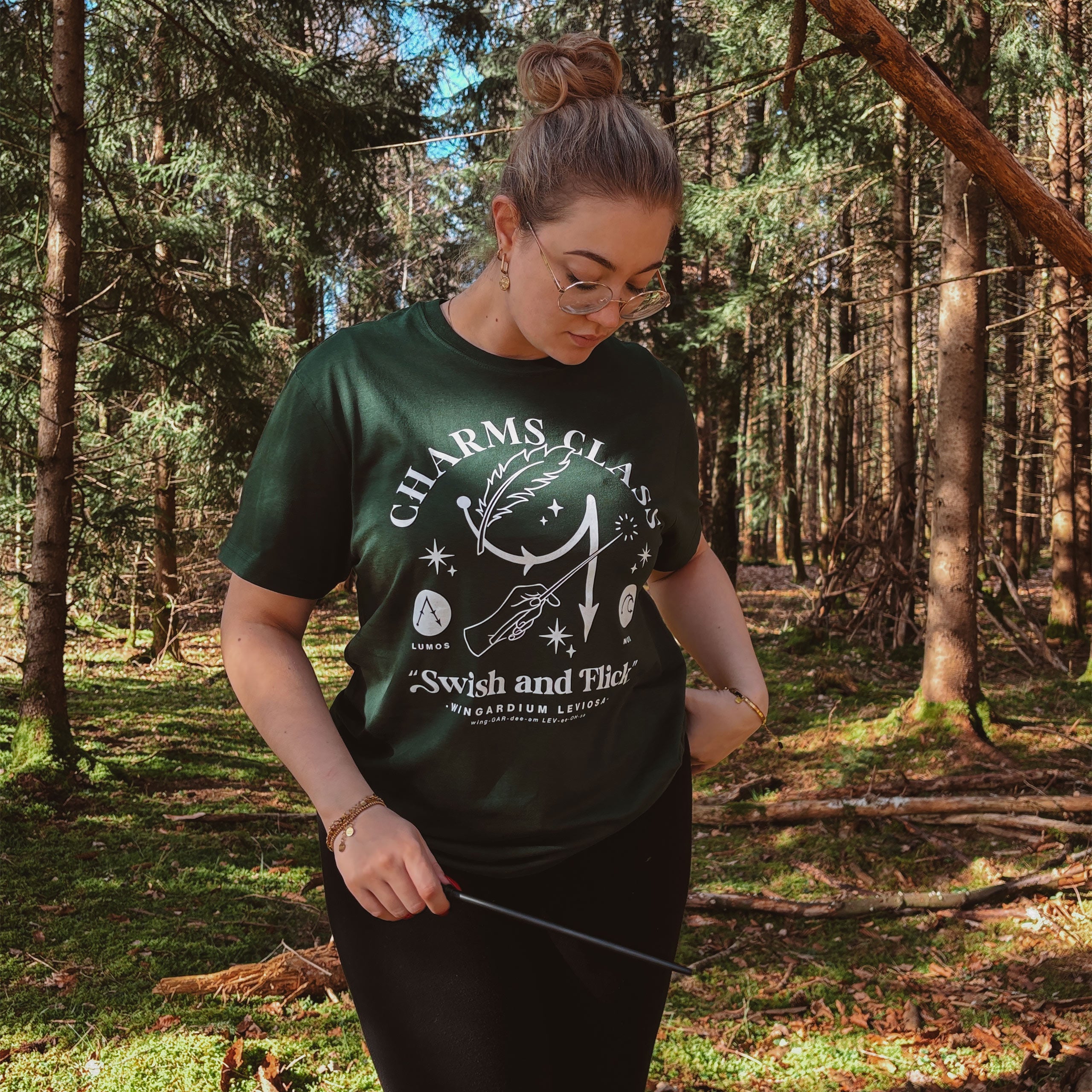 Immagine del prodotto T-shirt Arti Magiche Hogwarts verde - Harry Potter