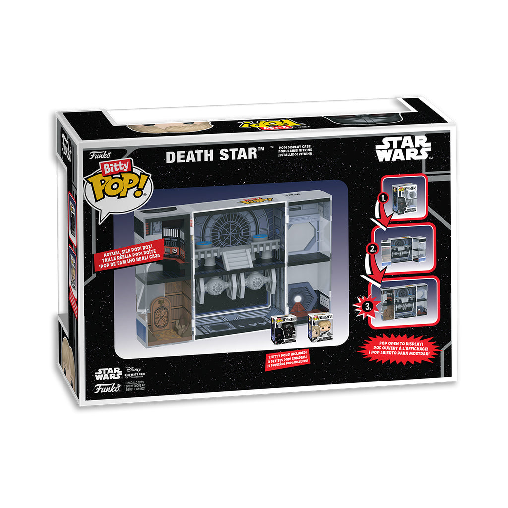 Image produit Star Wars - Présentoir Funko Bitty Pop Étoile de la Mort avec 2 figurines