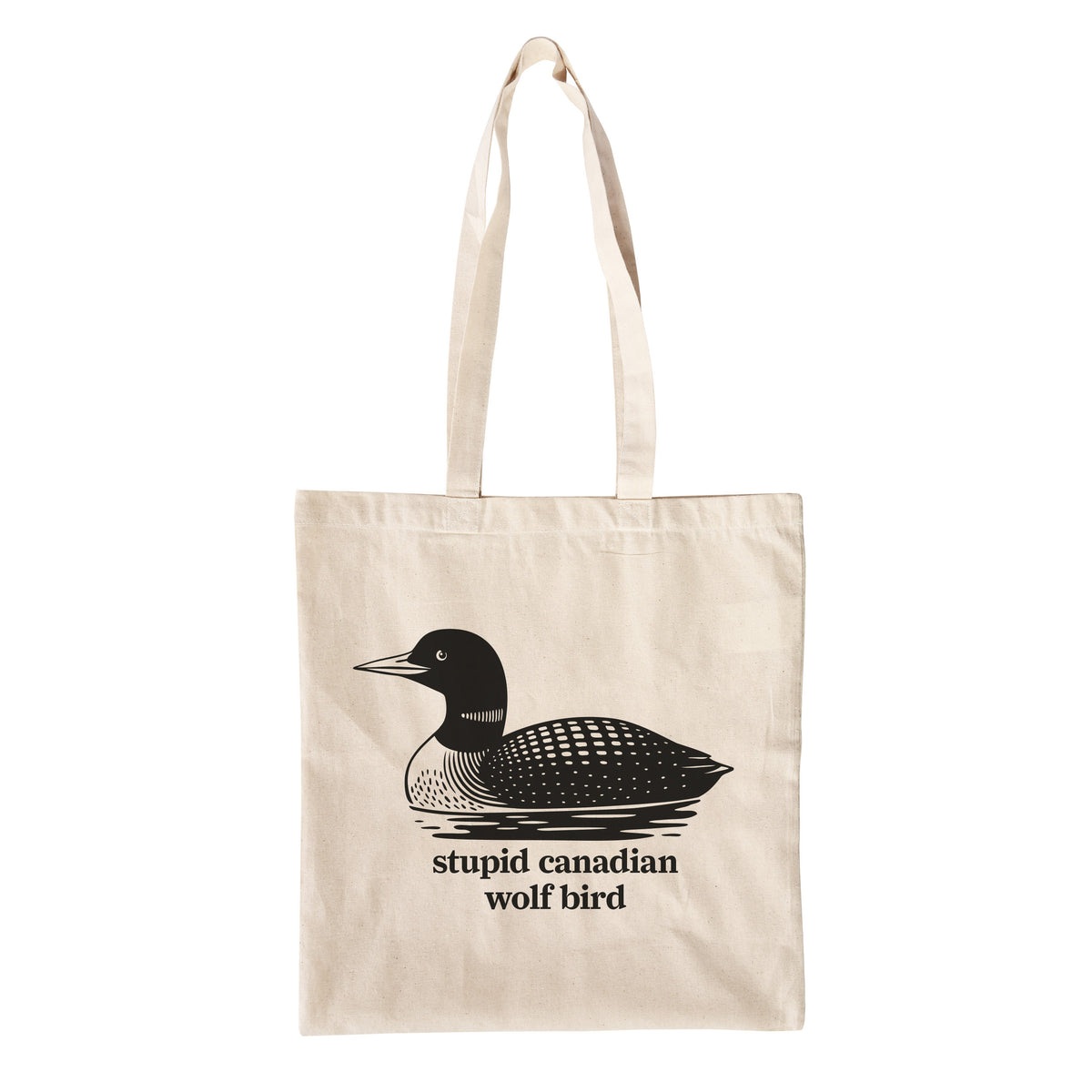 Product image Stupid Canadian Wolf Bird Tote Bag for Heated Rivalry Fans