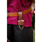 Image produit Porte-cor en cuir médiéval