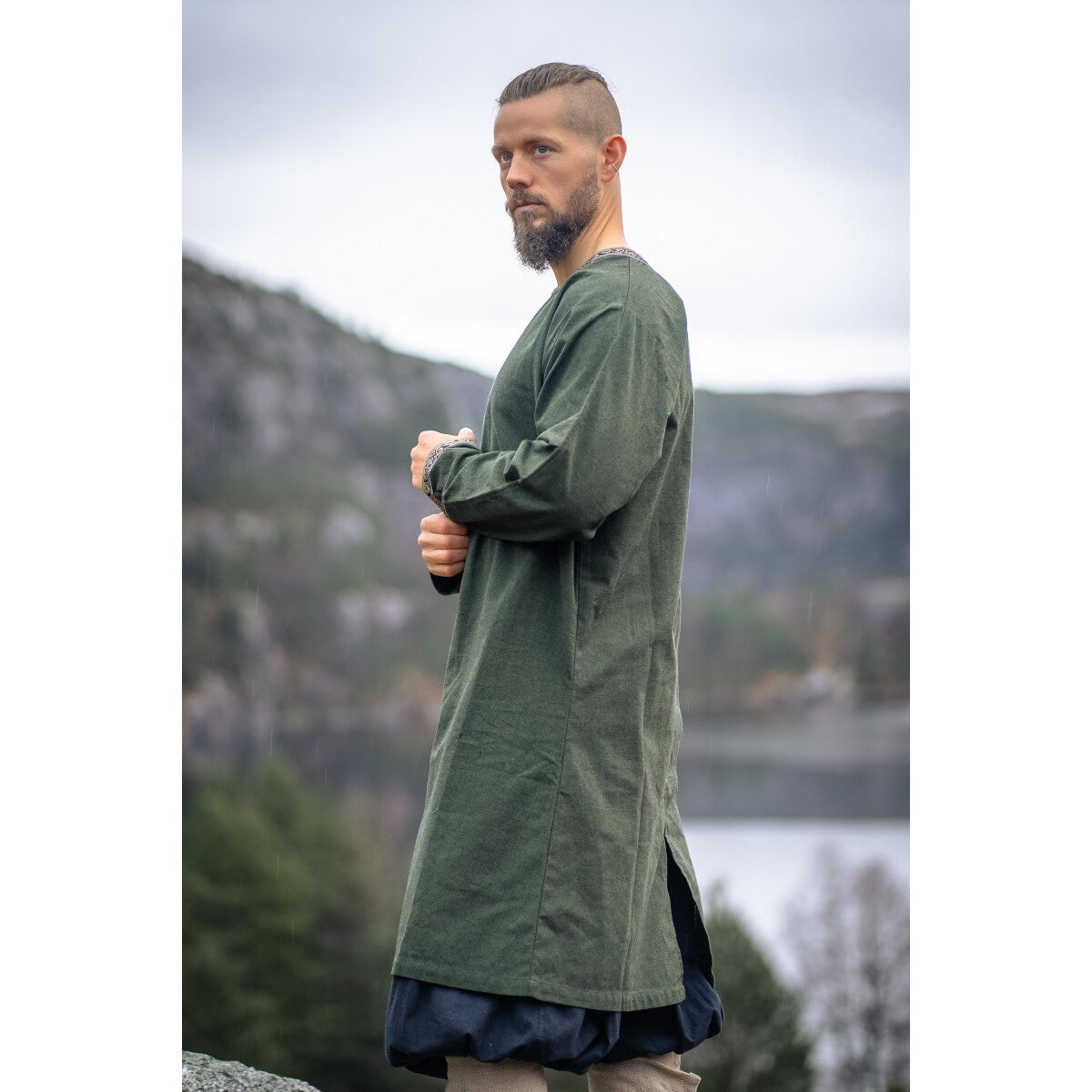 Produktbild Mittelalter Wikinger Tunika Aegir grün