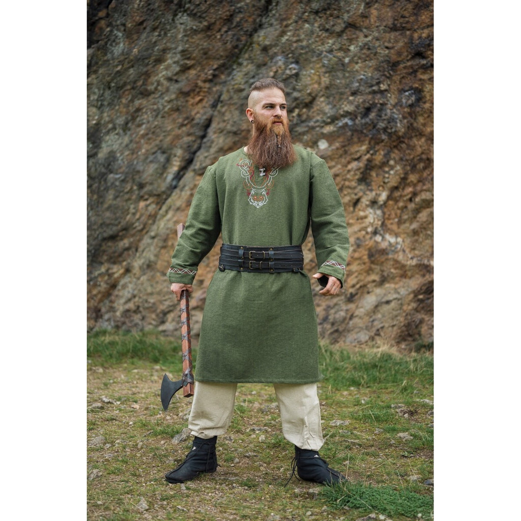 Immagine del prodotto Tunica vichinga medievale Freki verde oliva