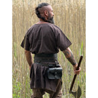 Produktbild Mittelalter Wikinger Tunika Theobald Kurzarm dunkelbraun
