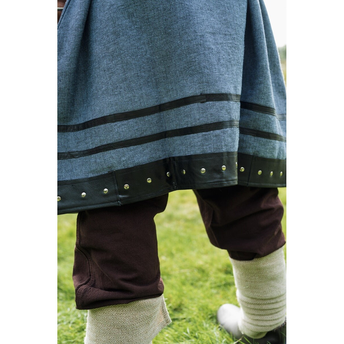 Produktbild Mittelalter Wikinger Tunika Rollo Kurzarm blaugrau