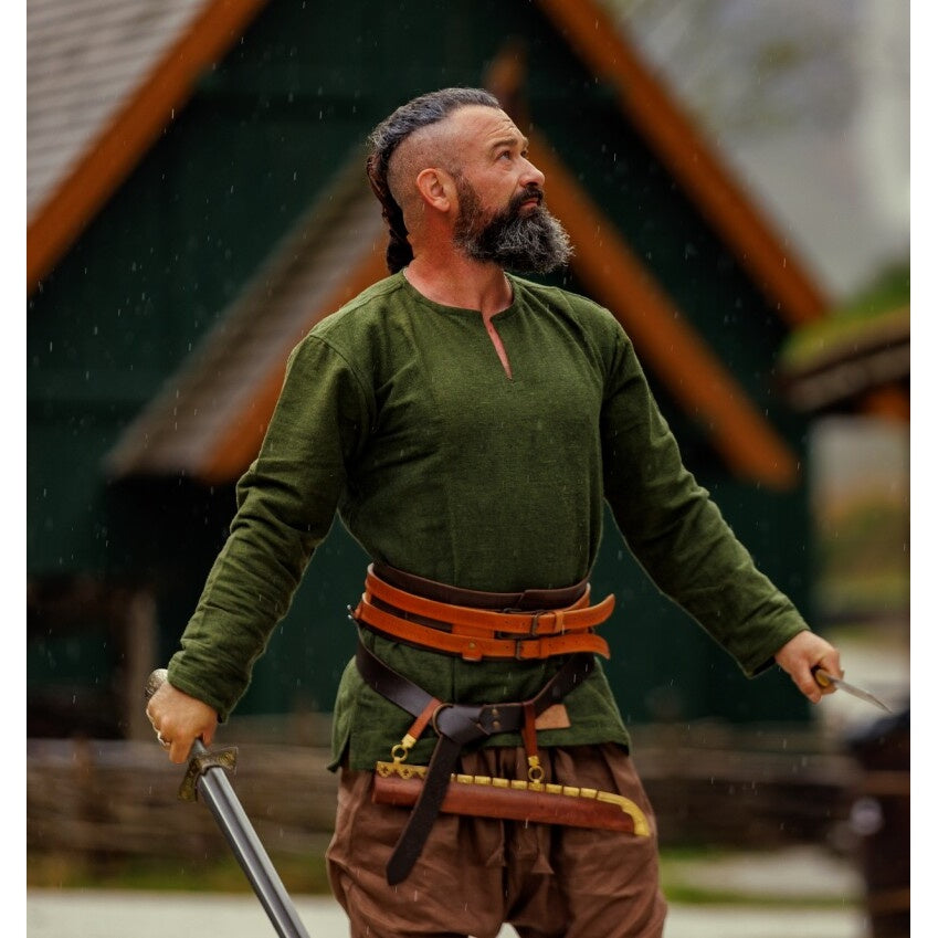 Produktbild Mittelalter Wikinger Tunika Ivar grün
