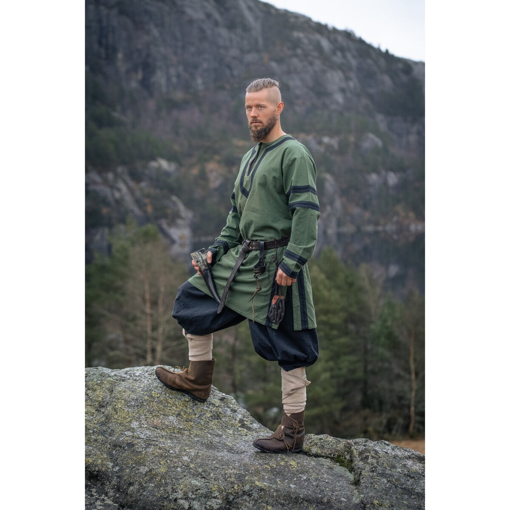 Image produit Tunique viking médiévale Bragi vert