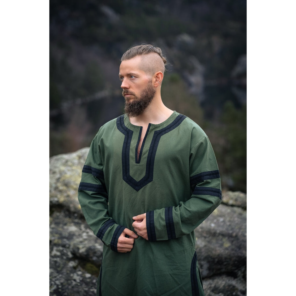 Image produit Tunique viking médiévale Bragi vert