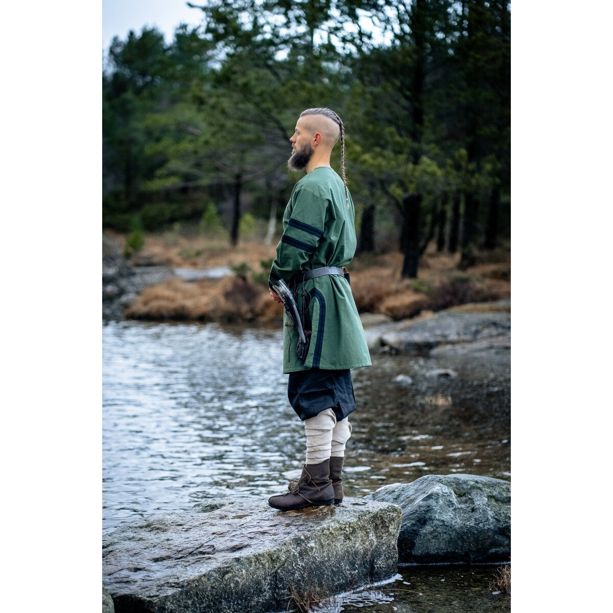 Image produit Tunique viking médiévale Bragi vert