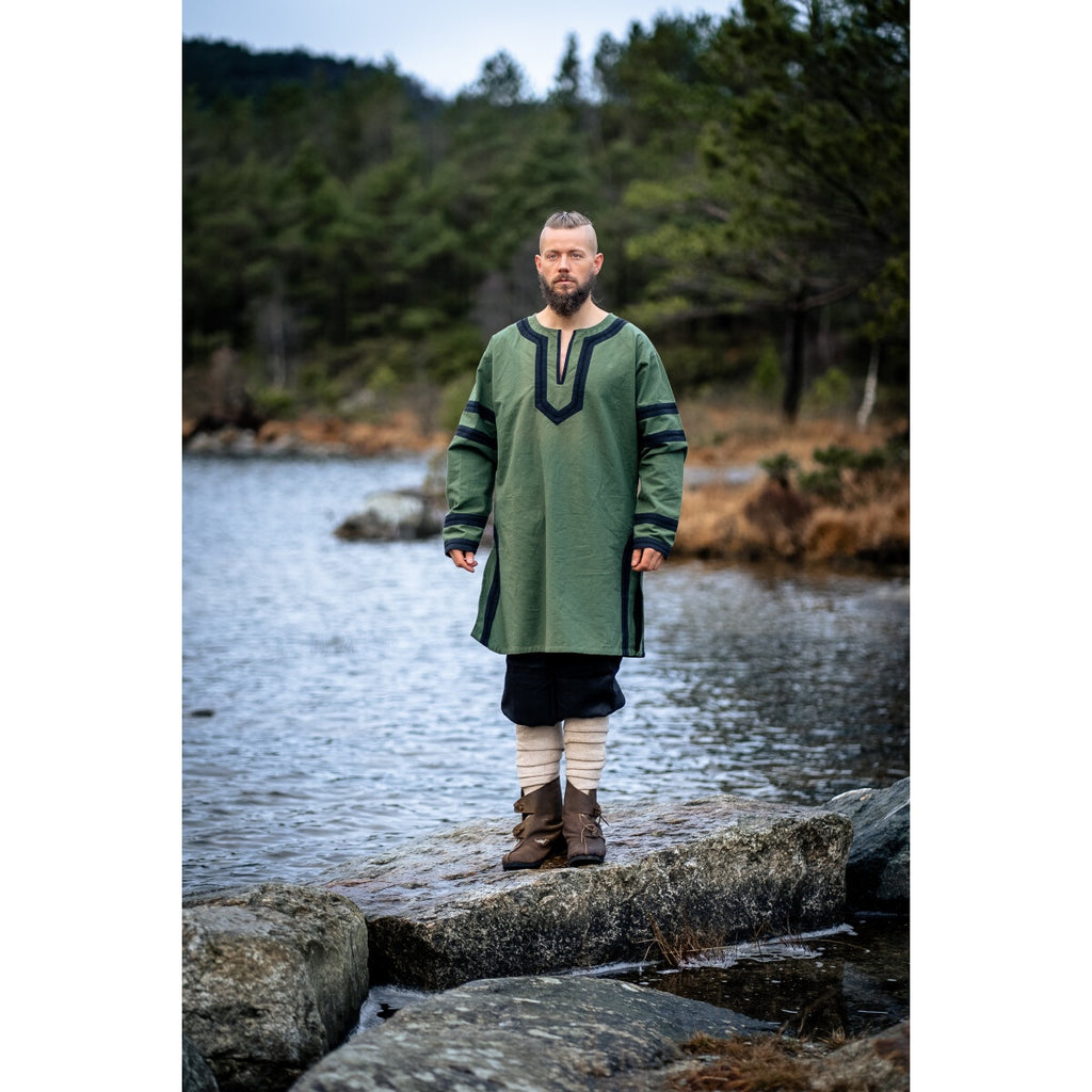 Image produit Tunique viking médiévale Bragi vert