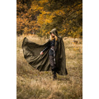 Image produit Cape médiévale en lin Mimir vert