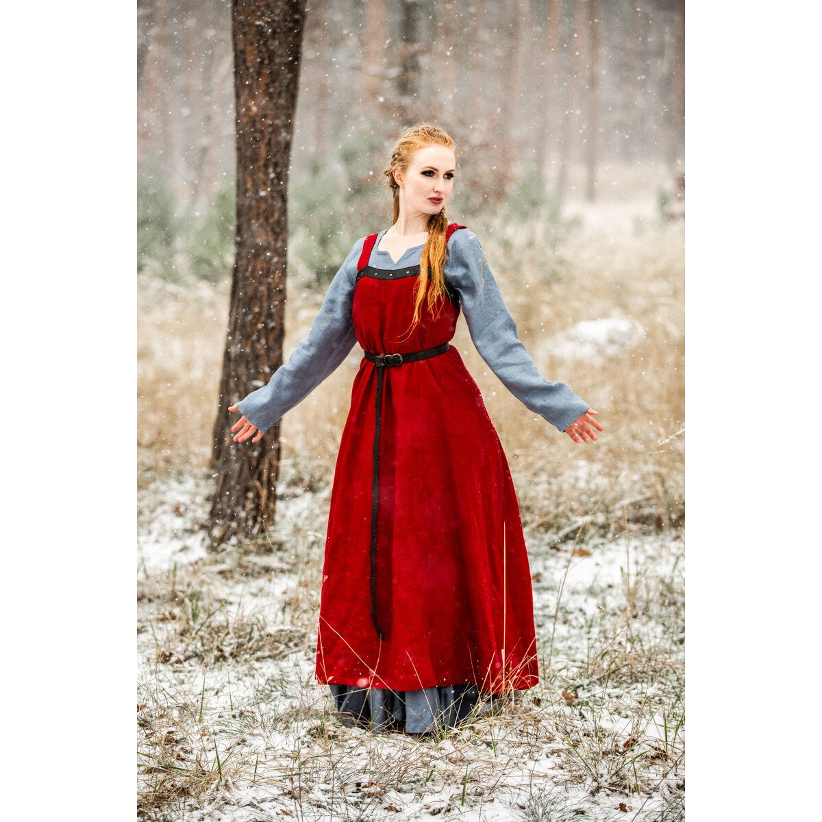 Produktbild Mittelalter Wikinger Überkleid Alena rot