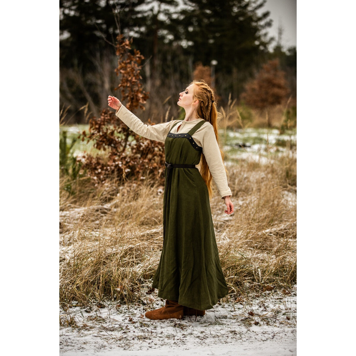 Produktbild Mittelalter Wikinger Überkleid Alena grün