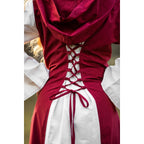 Image produit Robe médiévale Genefe rouge-beige