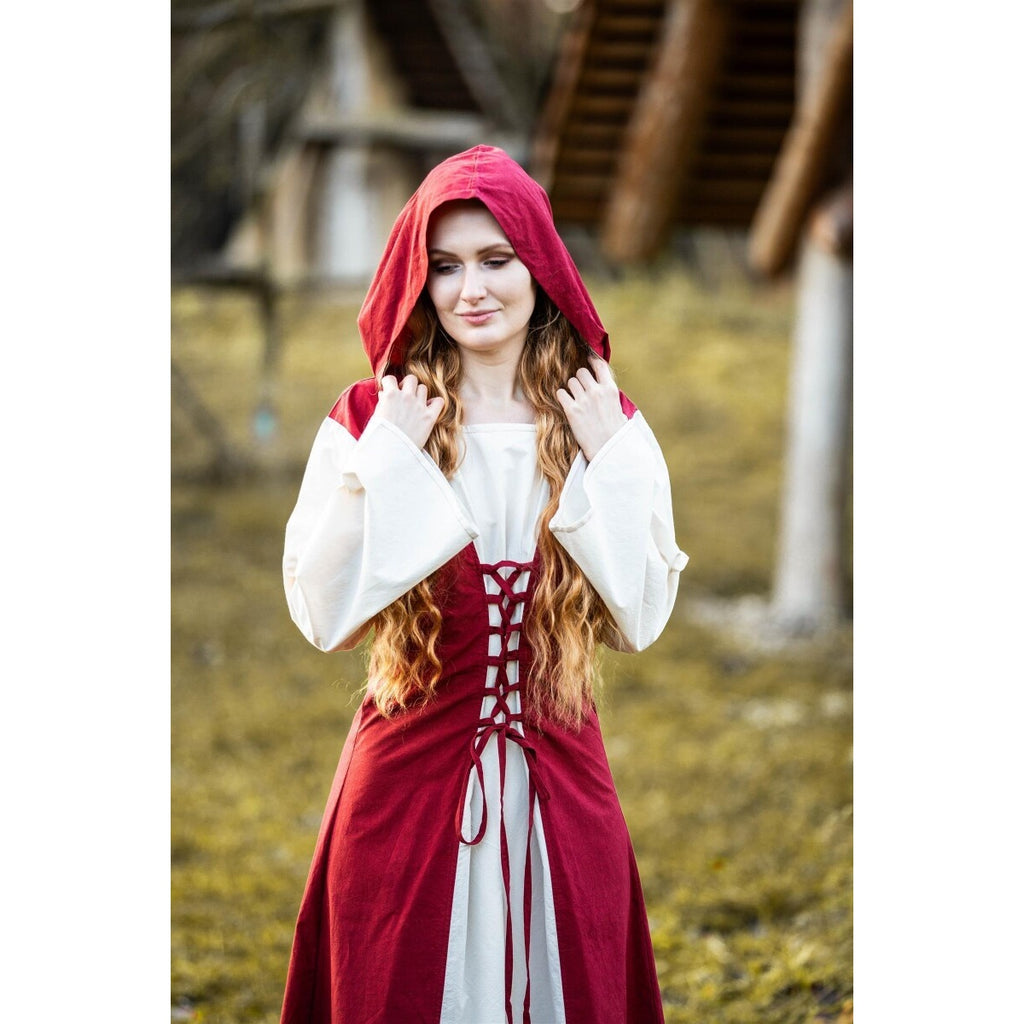 Image produit Robe médiévale Genefe rouge-beige