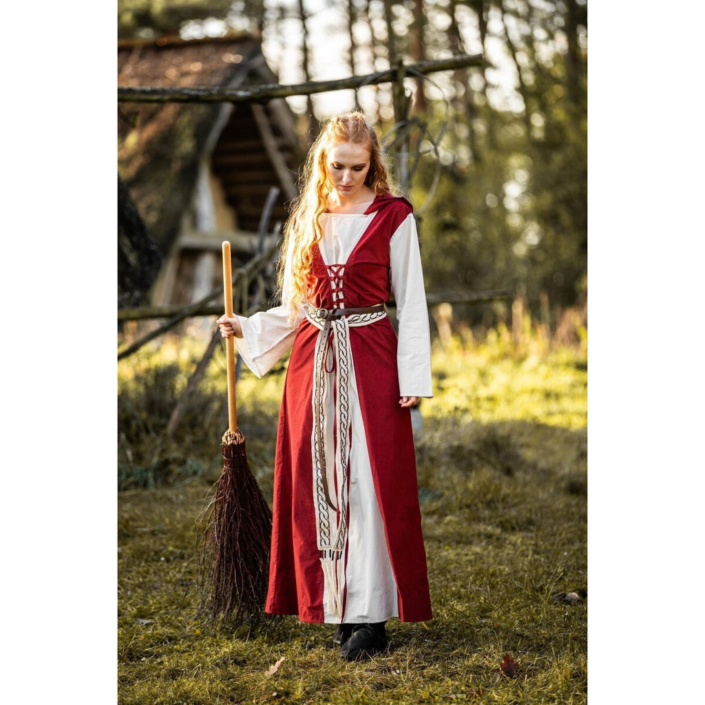 Image produit Robe médiévale Genefe rouge-beige