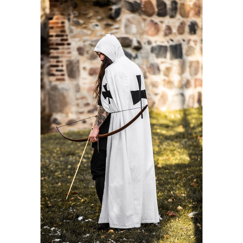 Immagine del prodotto Mantello medievale dei Cavalieri Templari Baldwin bianco-nero