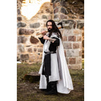 Immagine del prodotto Mantello medievale dei Cavalieri Templari Baldwin bianco-nero
