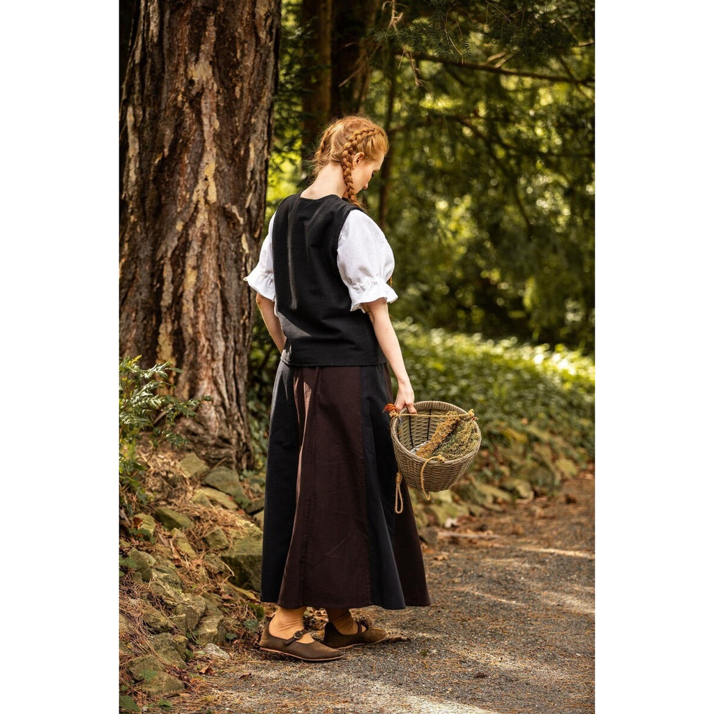 Immagine del prodotto Gilet medievale in cotone Franziska nero