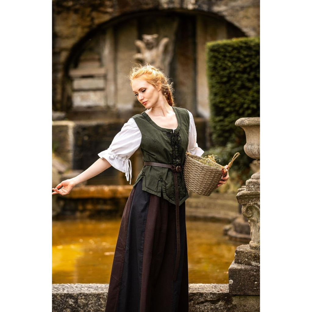 Image produit Gilet corset médiéval Selma vert
