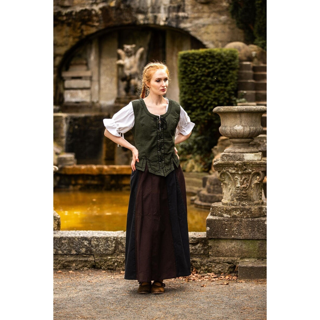 Image produit Gilet corset médiéval Selma vert