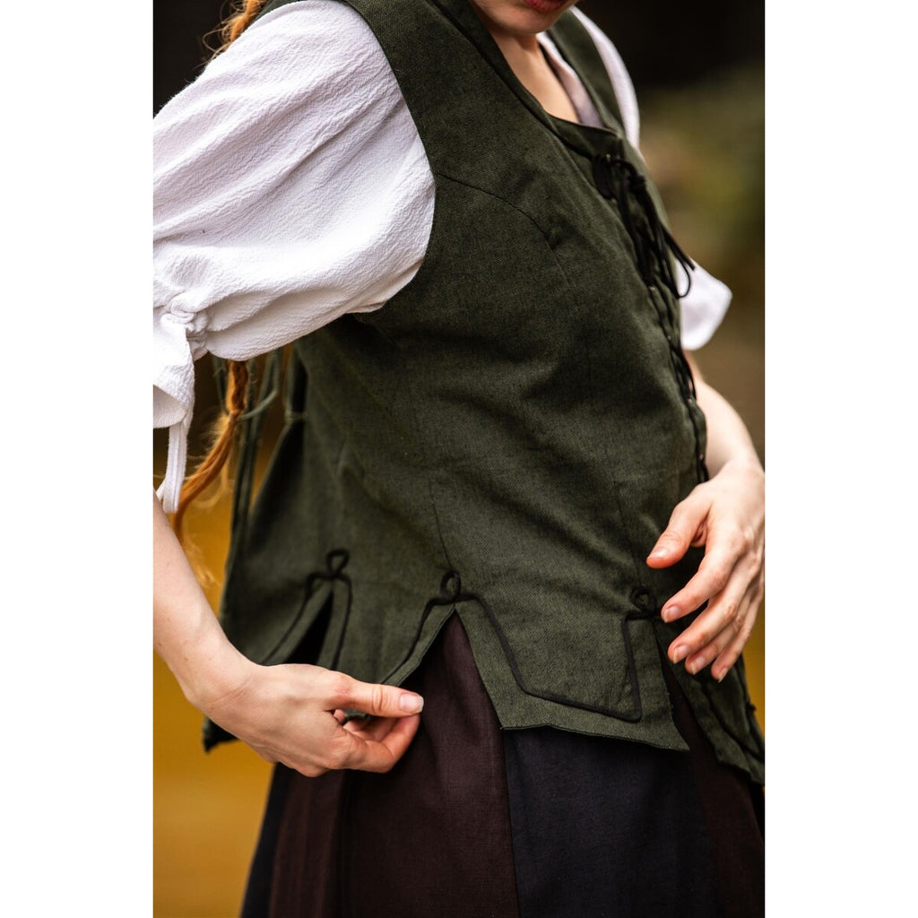 Image produit Gilet corset médiéval Selma vert