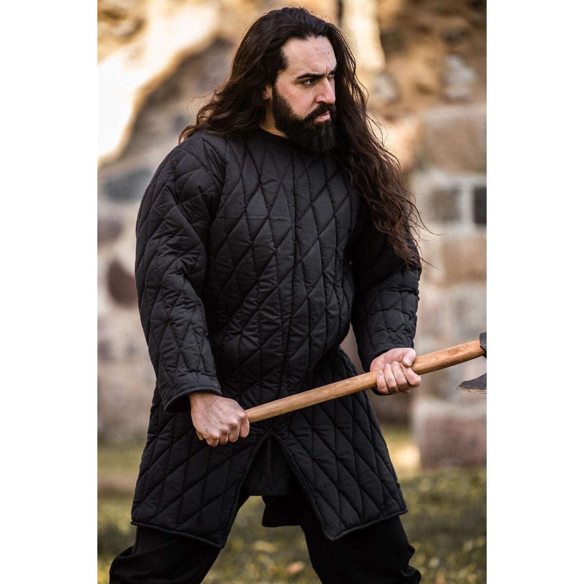 Produktbild Mittelalter Gambeson Nils schwarz