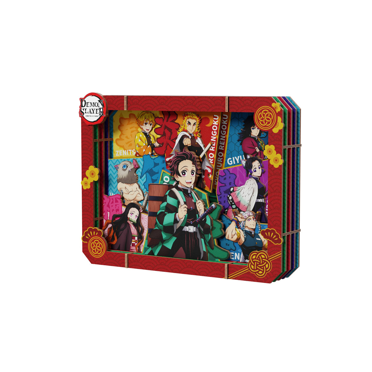 Produktbild Demon Slayer - Group Wooden Gallery Bilderrahmen