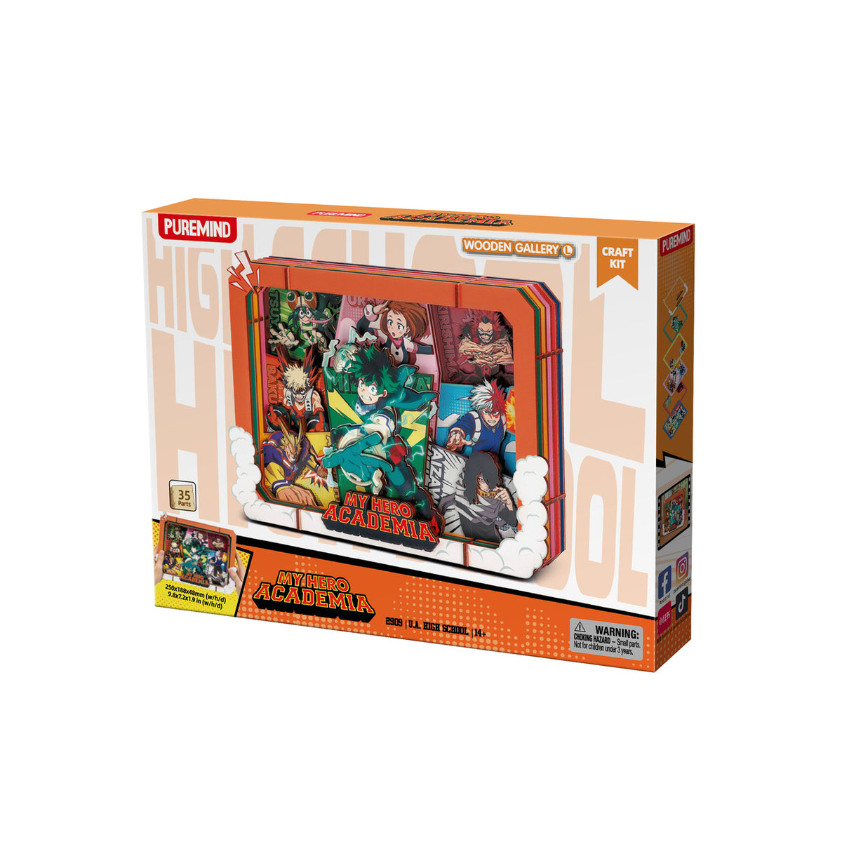 Produktbild My Hero Academia - High School Wooden Gallery Bilderrahmen