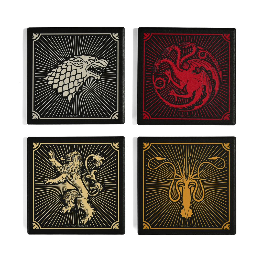 Produktbild Game of Thrones - Wappen Untersetzer 4er Set