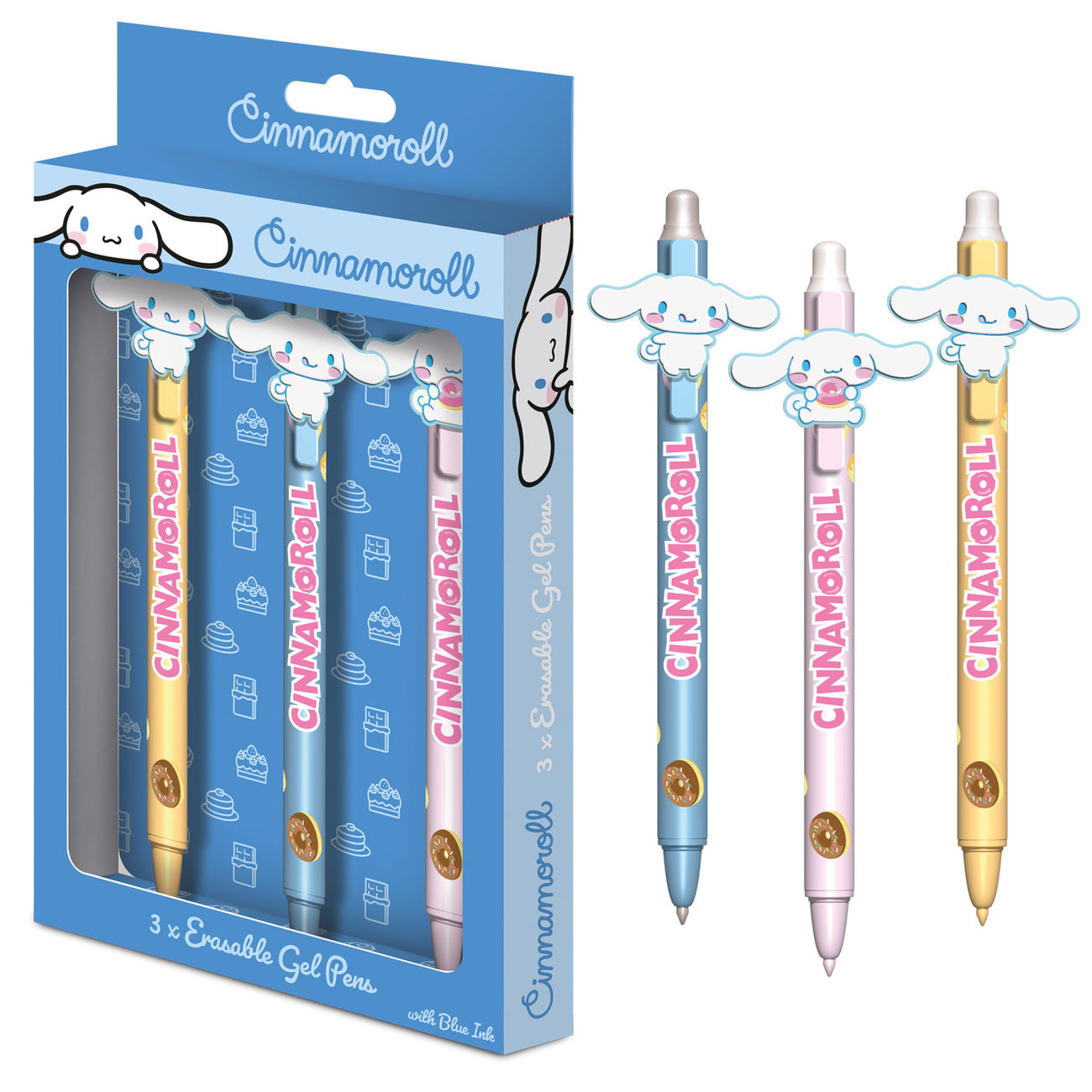 Image produit Hello Kitty & Friends - Set de 3 stylos gel Cinnamoroll
