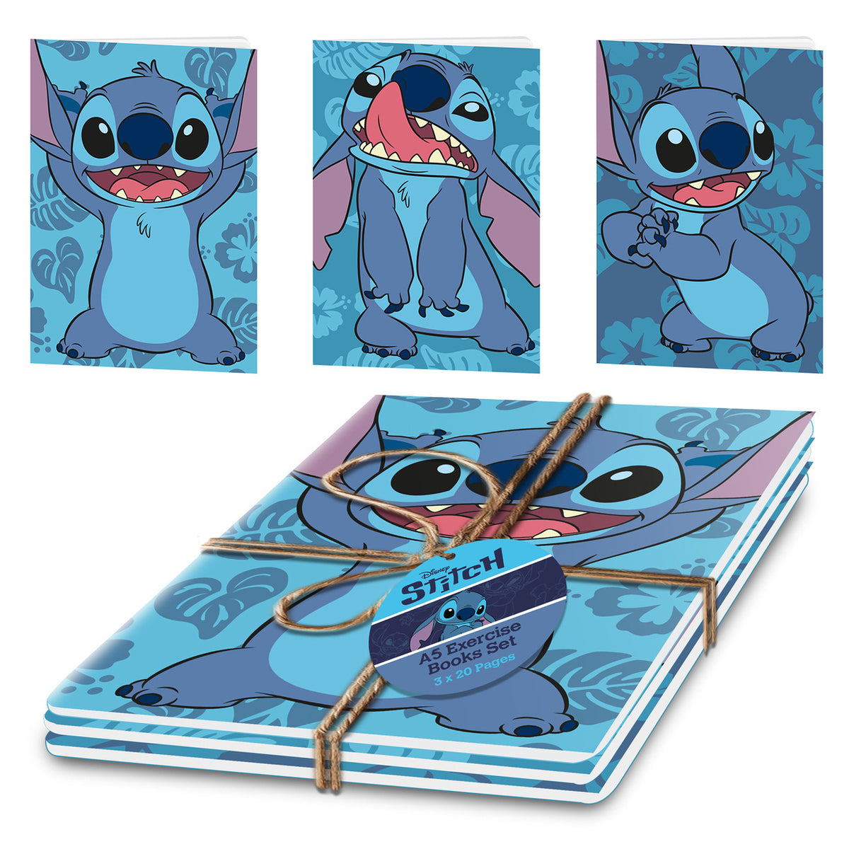 Image produit Stitch – Lot de 3 carnets - Lilo & Stitch
