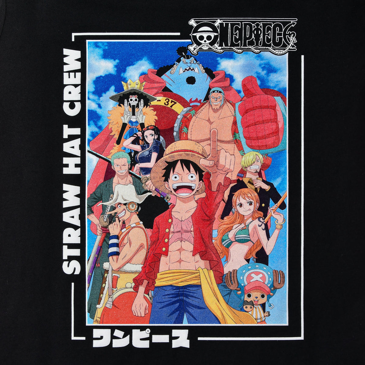 Immagine del prodotto One Piece - T-shirt ciurma di Cappello di Paglia nera