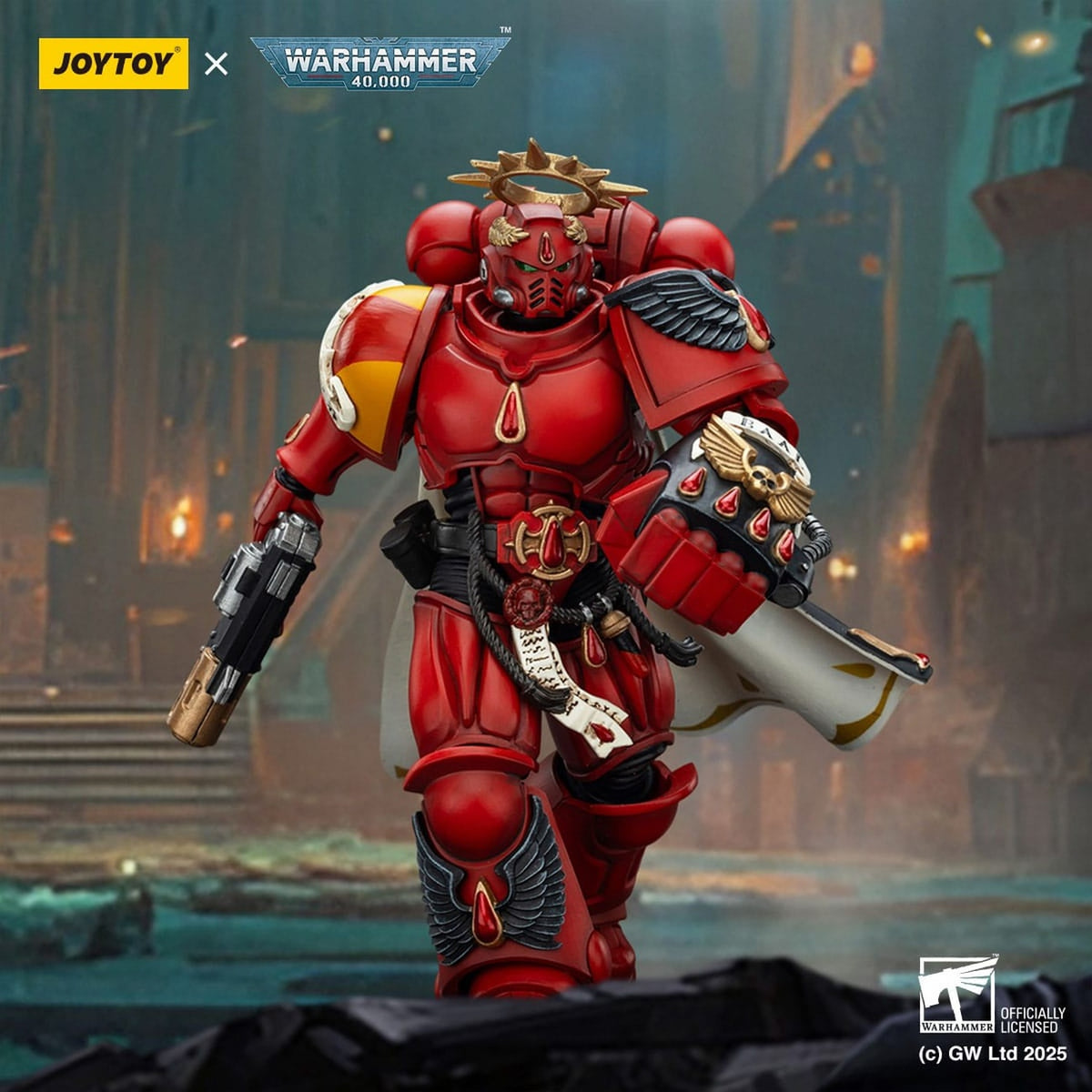 Immagine del prodotto Warhammer 40k: Combat Patrol Blood Angels - Capitano con pistola Inferno e Power Fist Action figure 20 cm