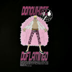 Produktbild One Piece - Don Quixote Doflamingo Oversize T-Shirt schwarz