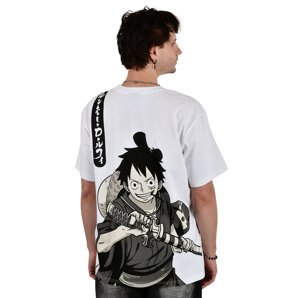Immagine del prodotto One Piece - T-shirt oversize Luffy bianca