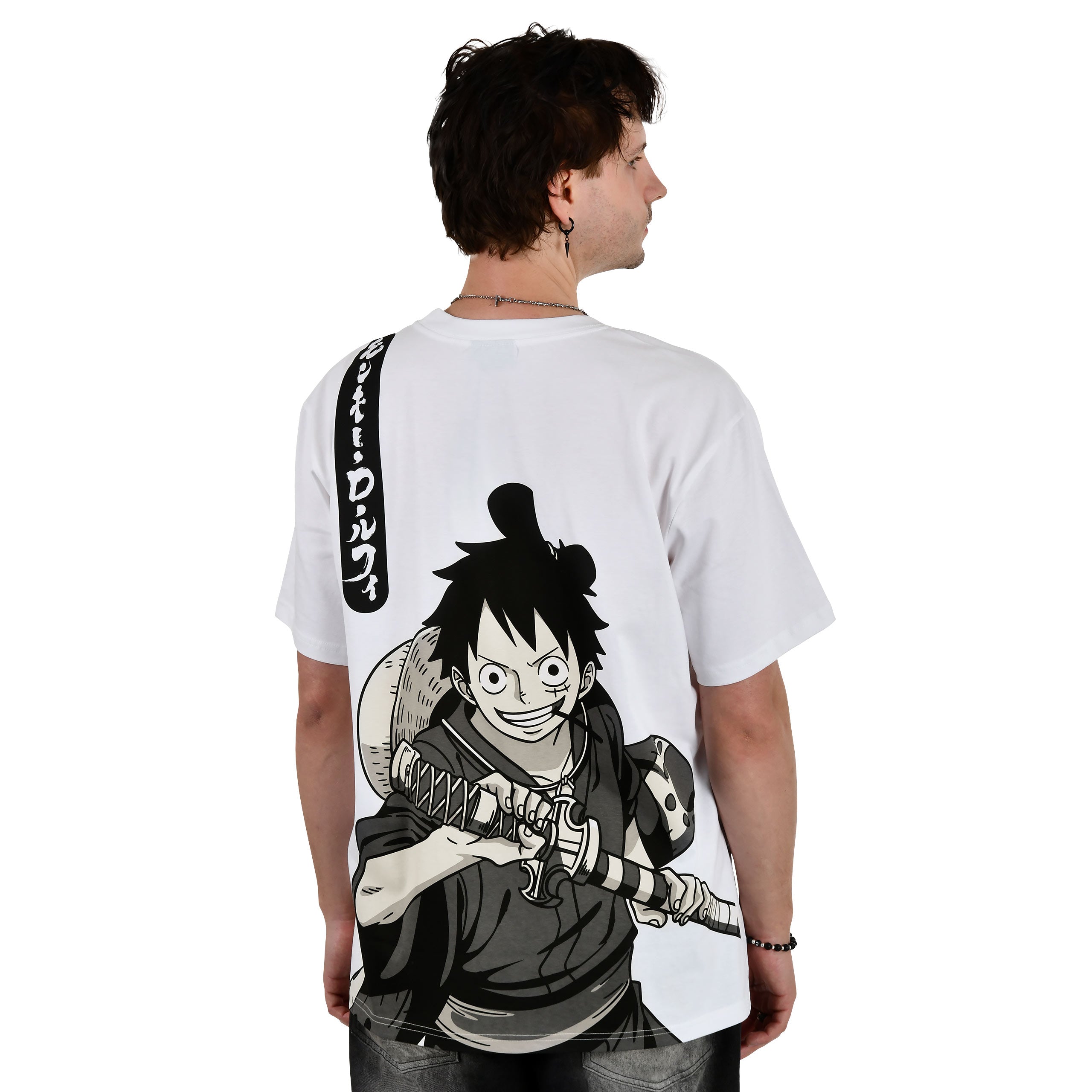 Immagine del prodotto One Piece - T-shirt oversize Luffy bianca