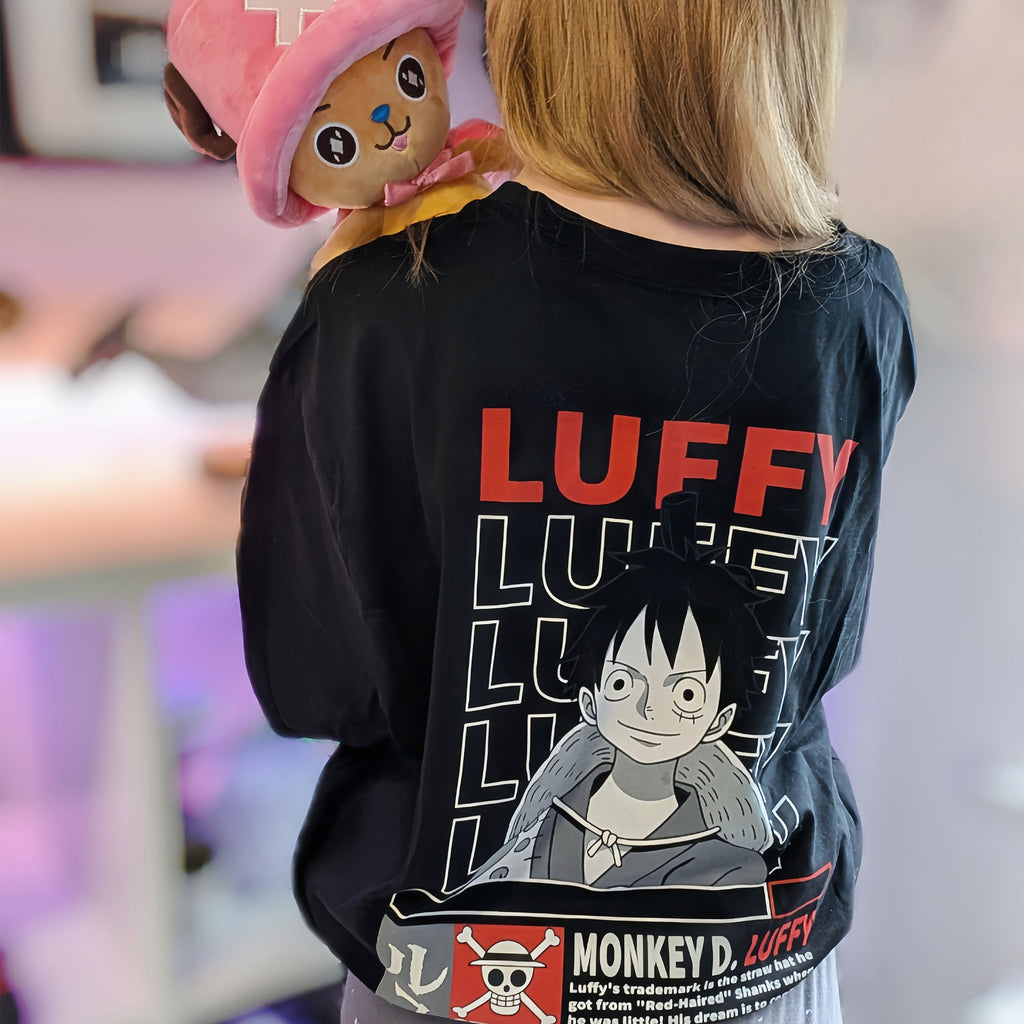 Immagine del prodotto One Piece - T-shirt oversize Monkey D. Luffy nera