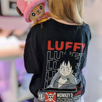 Immagine del prodotto One Piece - T-shirt oversize Monkey D. Luffy nera