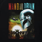 Immagine del prodotto T-shirt poster Mando e Grogu nera - Star Wars The Mandalorian