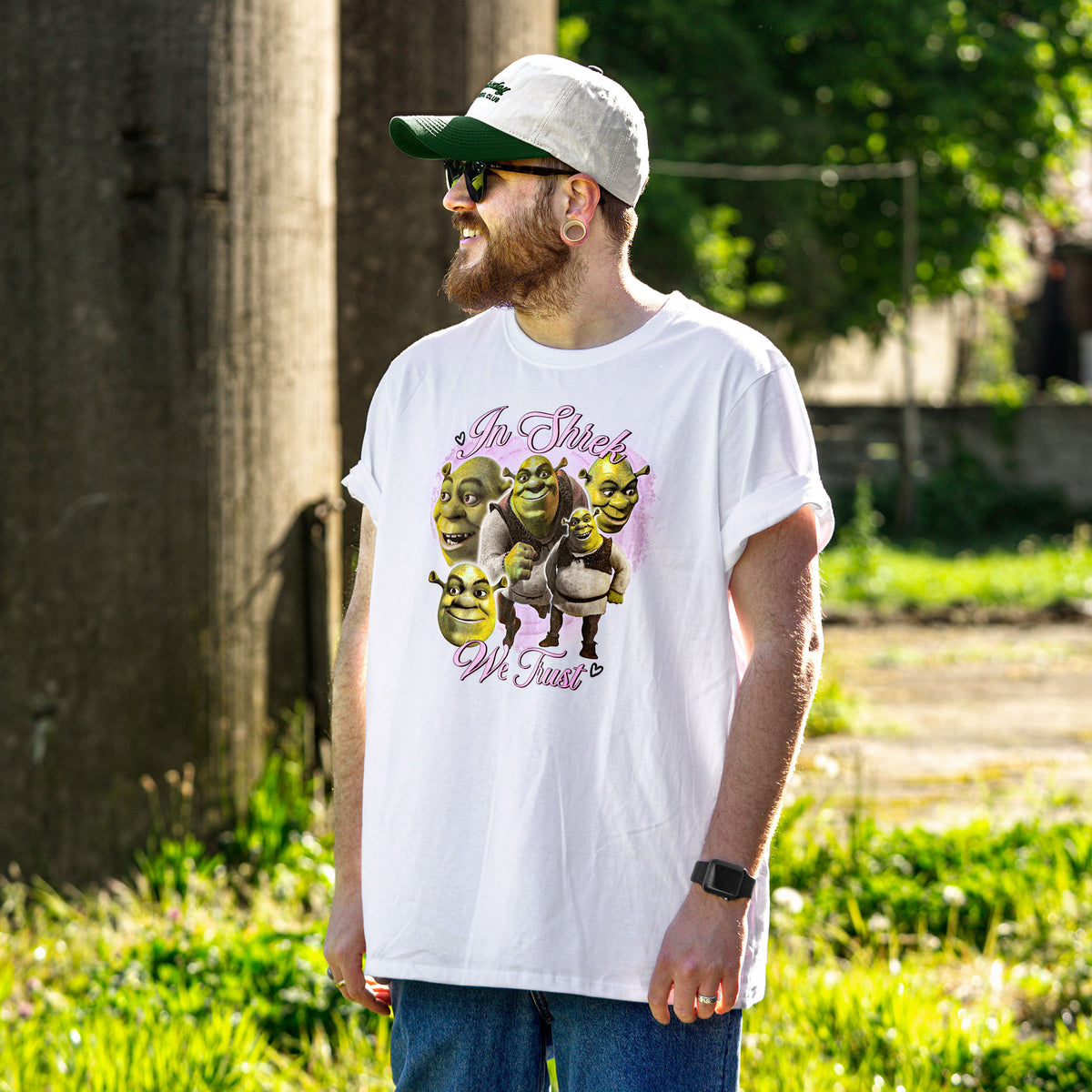 Produktbild Shrek - In Shrek We Trust T-Shirt weiß