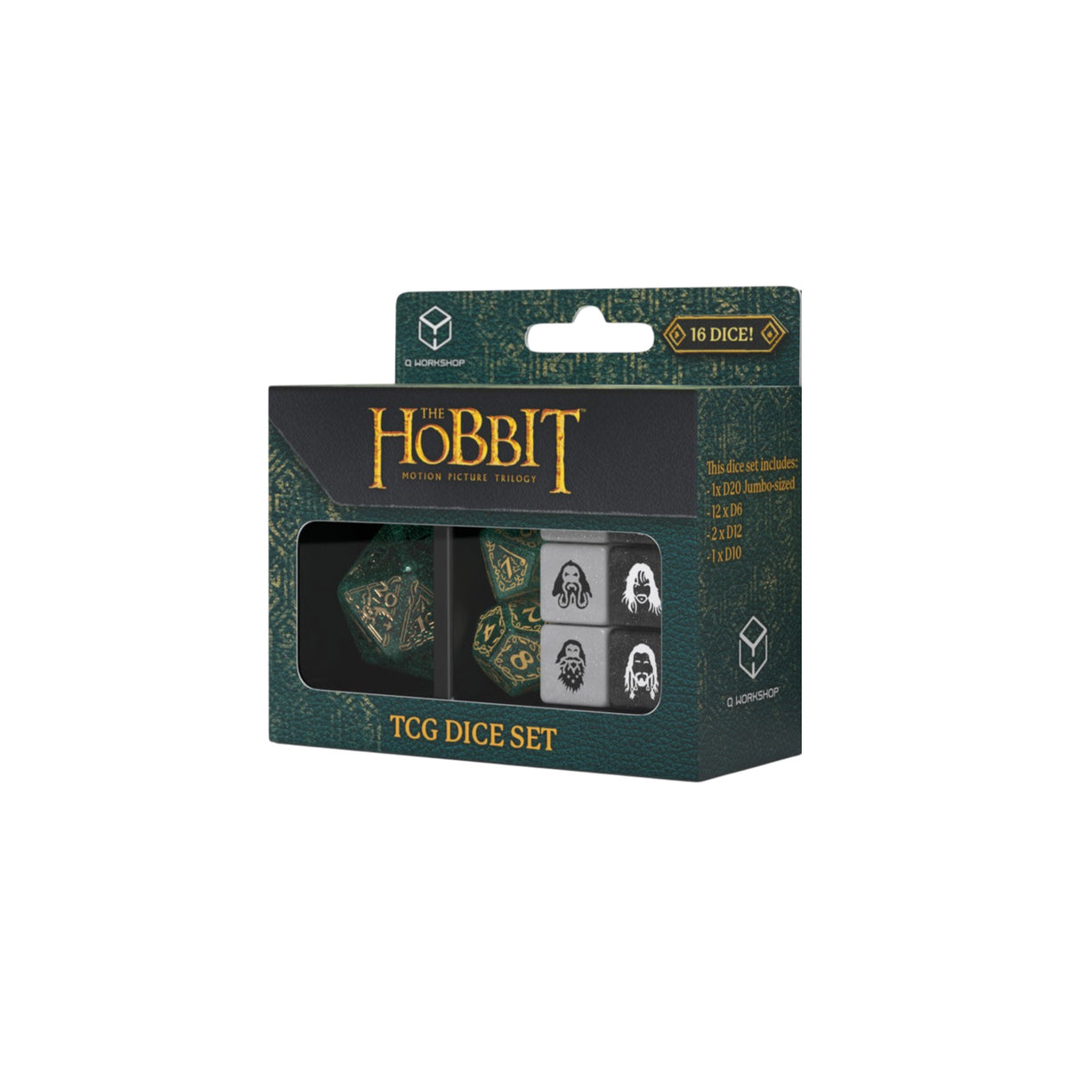 Produktbild Der Hobbit - Verdant Grove TCG Würfel Set 16tlg