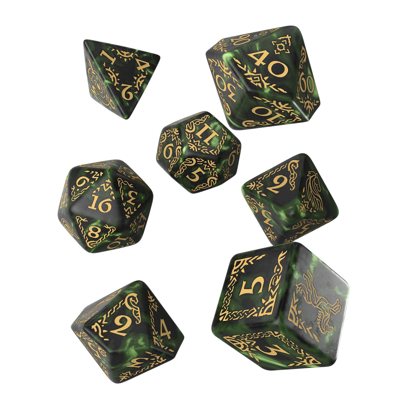 Product image The Lord of the Rings - Rohan RPG Dice Set (7 pieces)