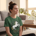 Produktbild Der Herr der Ringe - Zum Tänzelnden Pony Logo T-Shirt grün