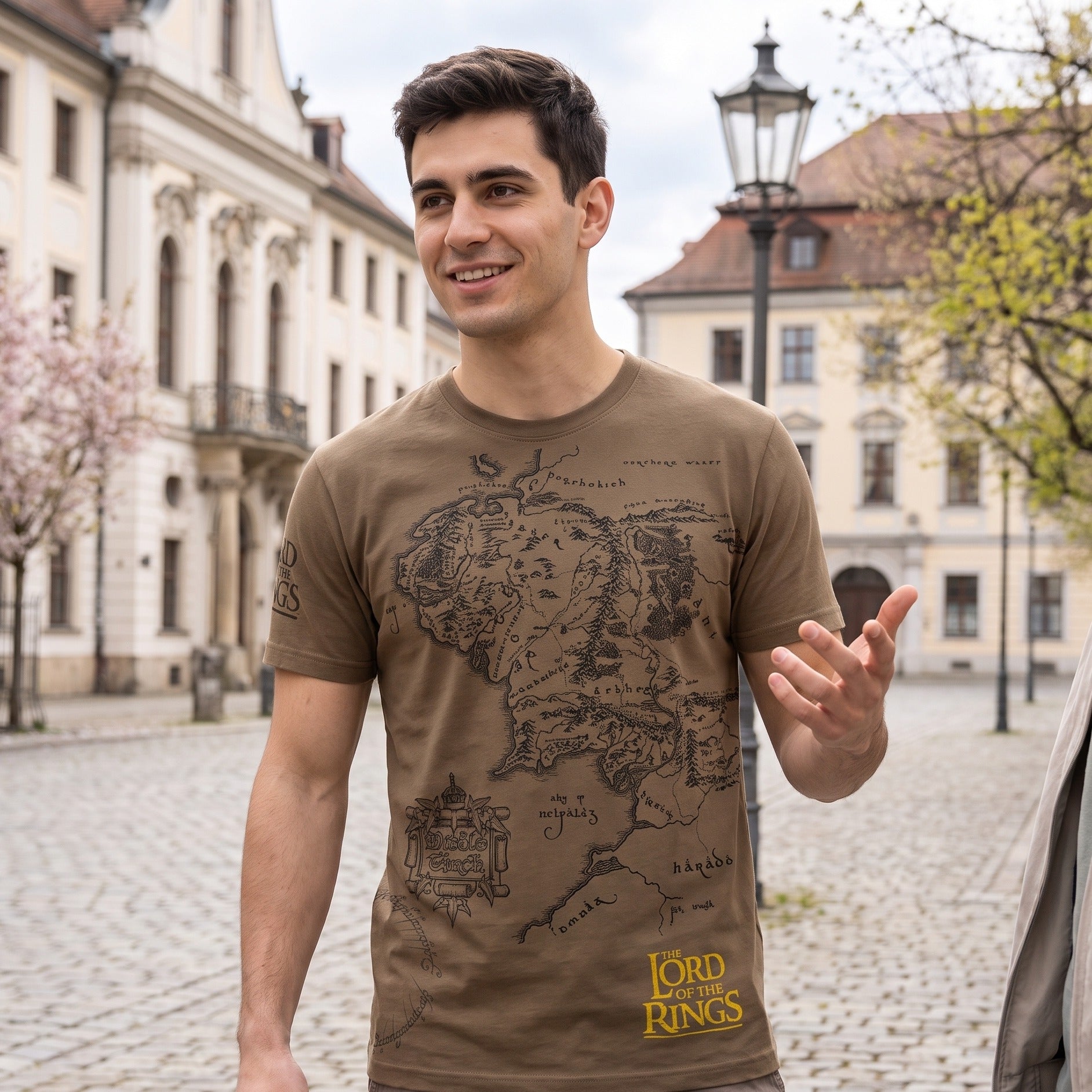 Produktbild Der Herr der Ringe - Mittelerde Karte T-Shirt braun