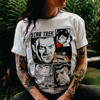 Immagine del prodotto Star Trek - T-Shirt retrò Warp 1 bianca