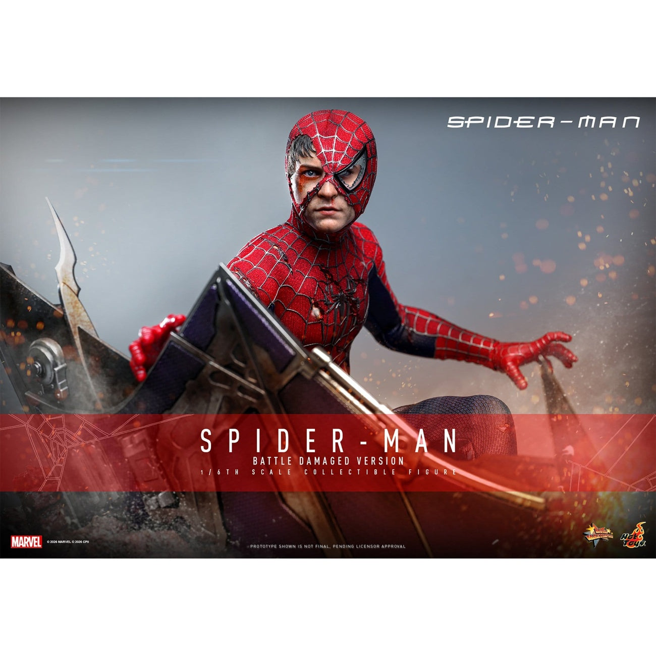 Immagine del prodotto Marvel - Action figure Spider-Man Masterpiece 1:6 Battle Damaged Version
