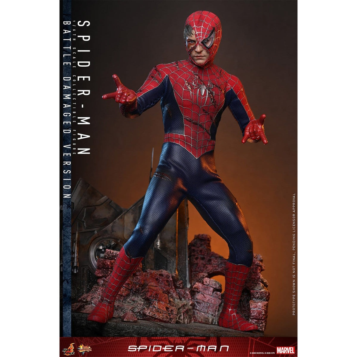 Immagine del prodotto Marvel - Action figure Spider-Man Masterpiece 1:6 Battle Damaged Version