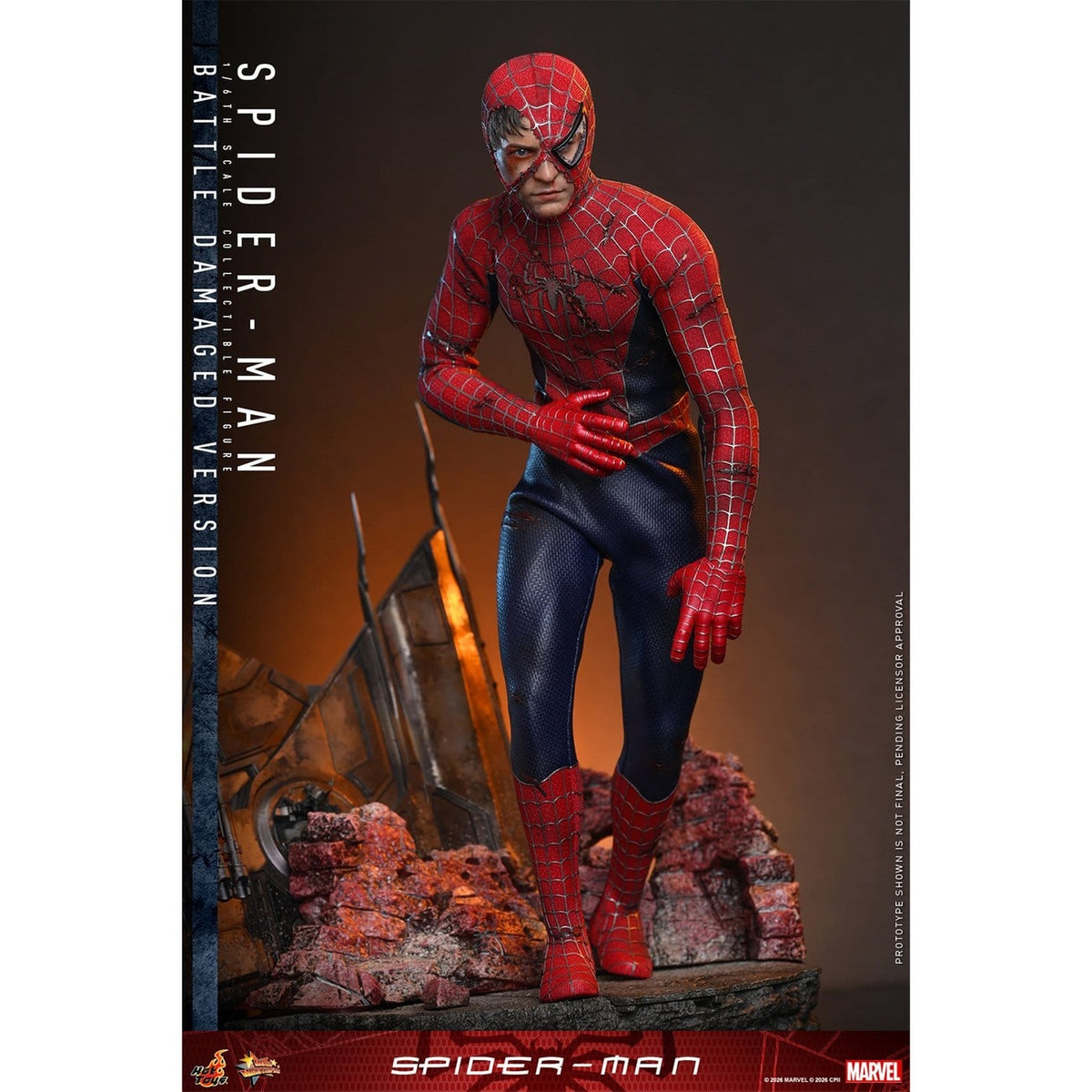 Immagine del prodotto Marvel - Action figure Spider-Man Masterpiece 1:6 Battle Damaged Version