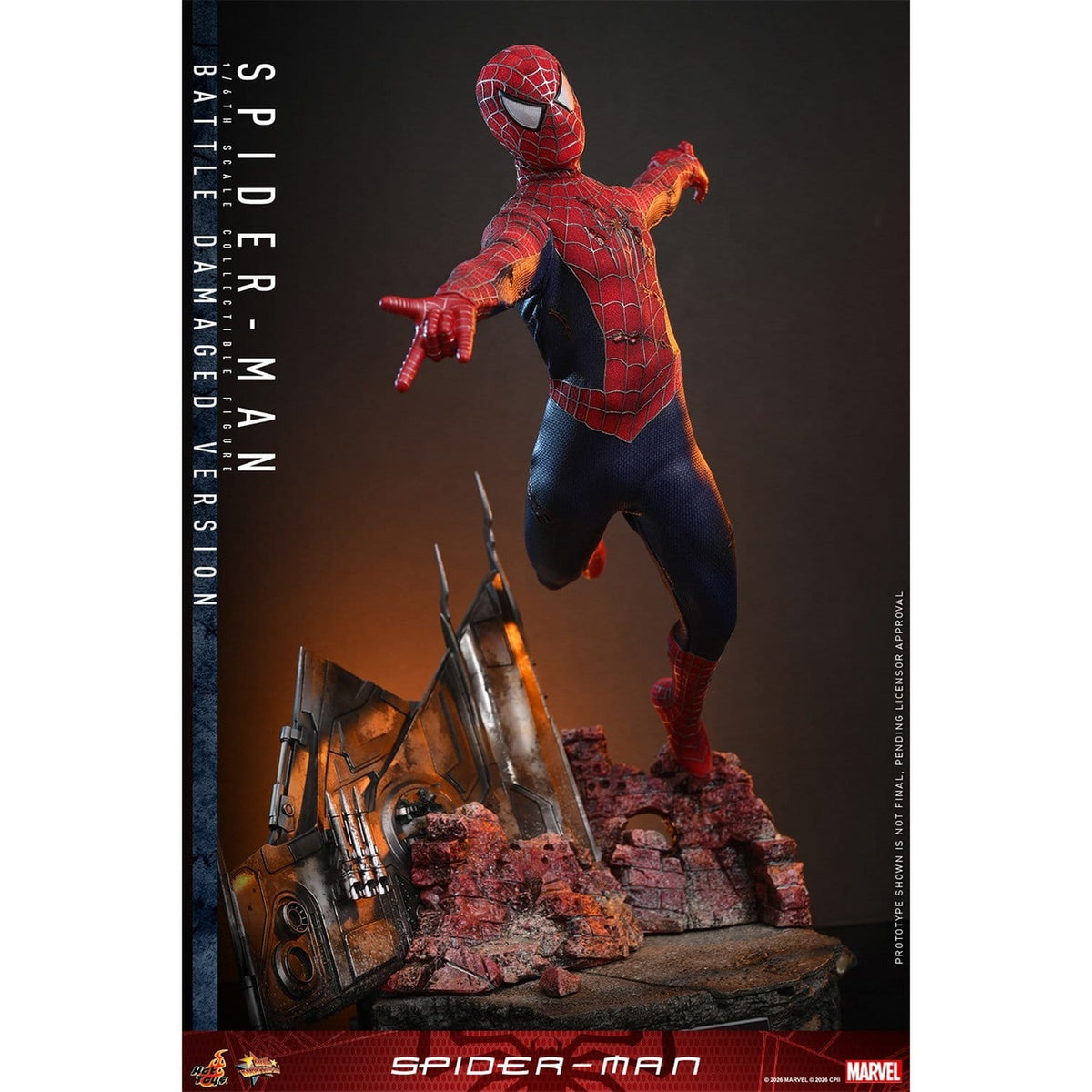 Immagine del prodotto Marvel - Action figure Spider-Man Masterpiece 1:6 Battle Damaged Version